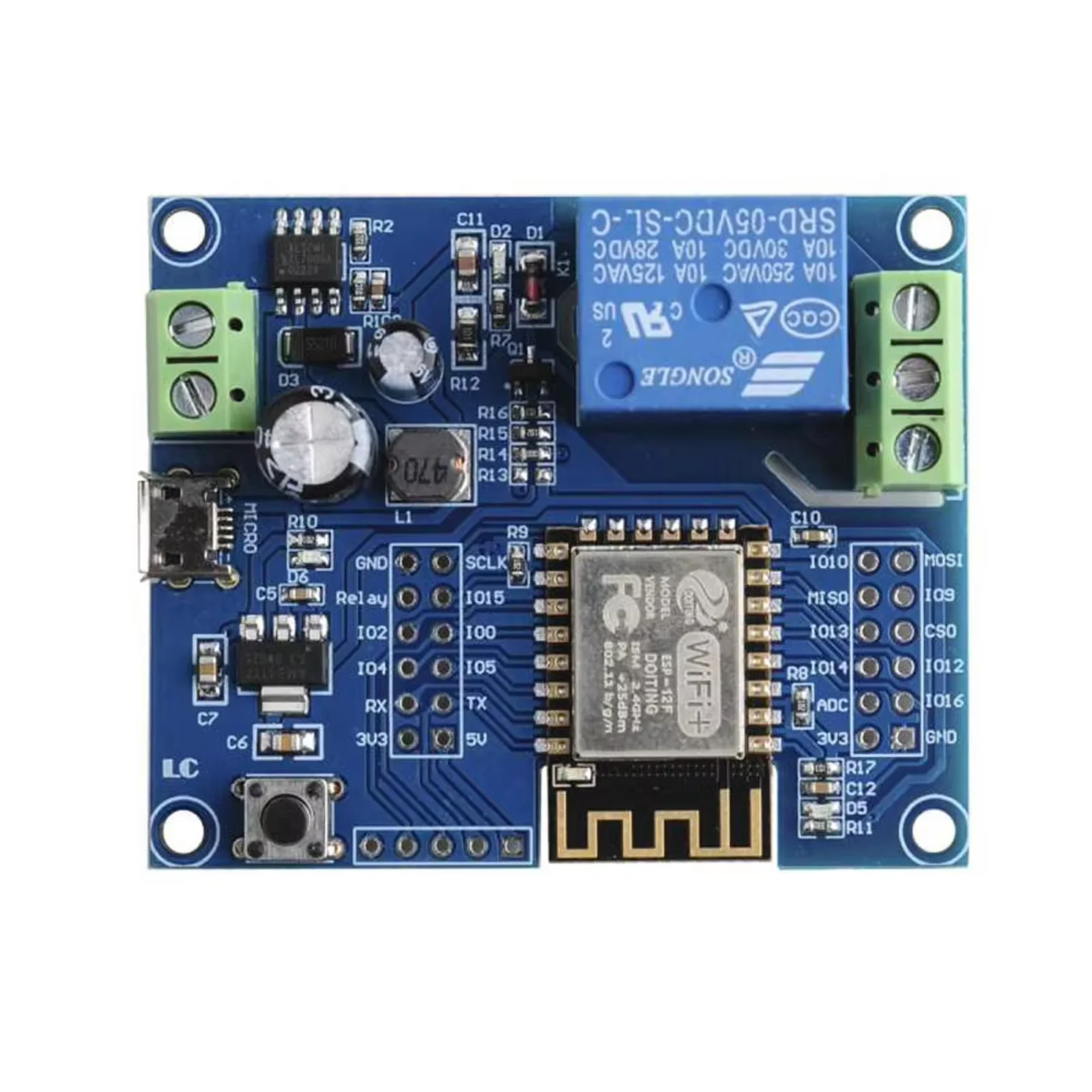 Relay 8 Channel Board - Single Channel WiFi Relay Module DC