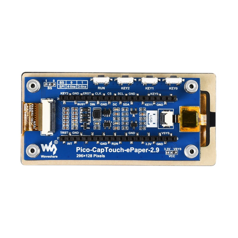 2.9inch Touch e-Paper Module f - đánh giá và giá Display Epaper 2.9